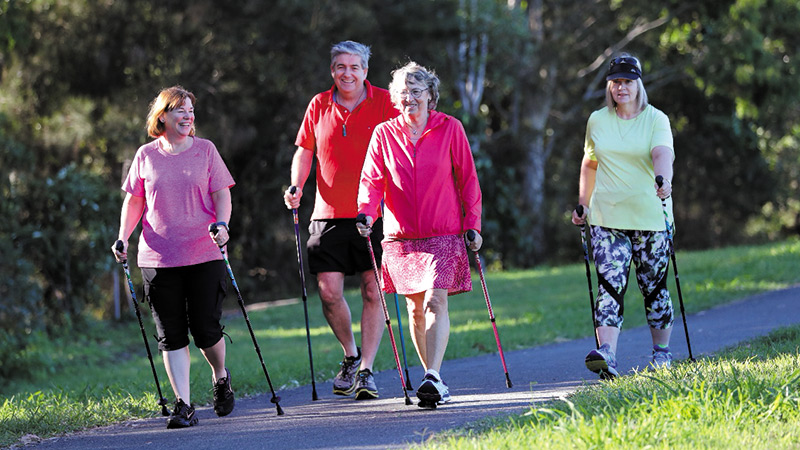 Nordic Walking for Whole Body Fitness